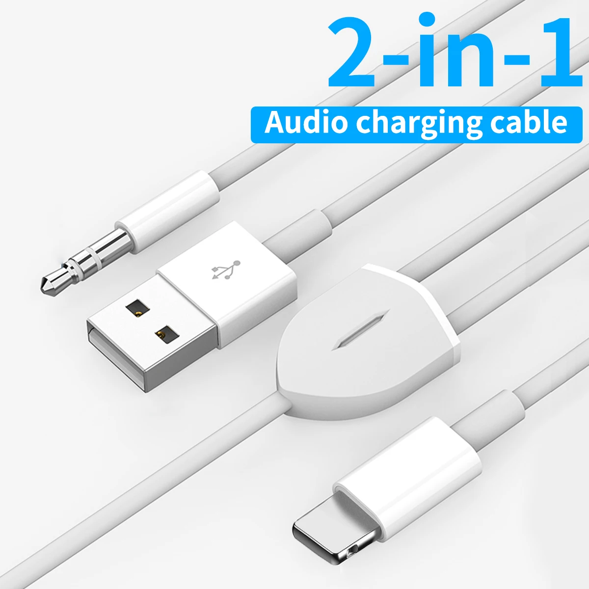 

Адаптер для наушников 2 в 1, USB Type-C Lightning/3,5 мм