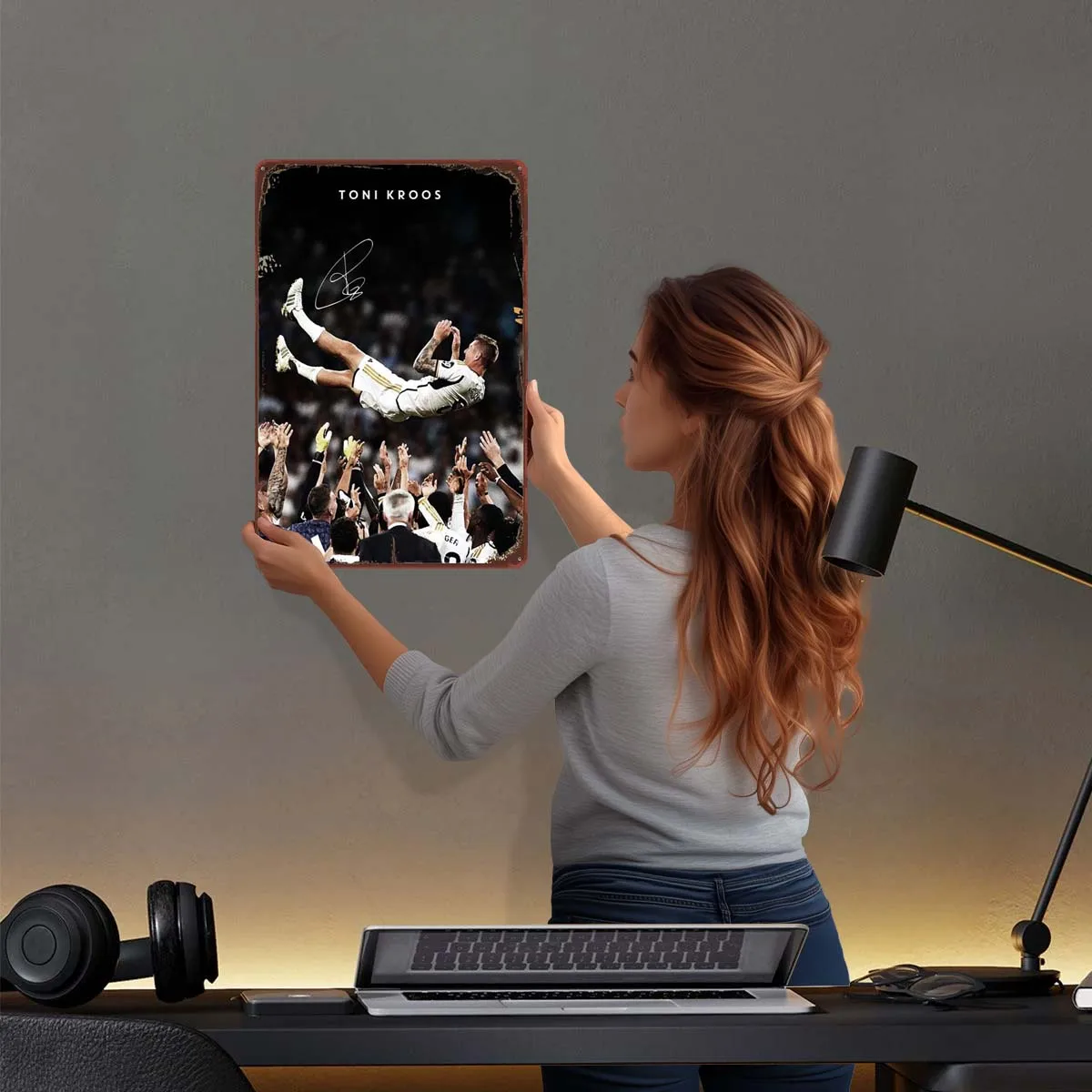 Toni Kroos футбольный праздничный знак спортивный металлический плакат украшения