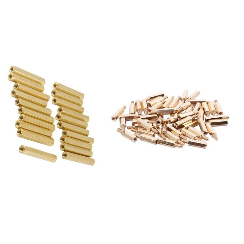 

50 Pcs M3 3Mm Male Female Brass PCB Spacer Hex Stand-Off Pillar 20Mm & 20 Pieces M3 X 26 Mm Hexagon Brass Female Thread Screws P