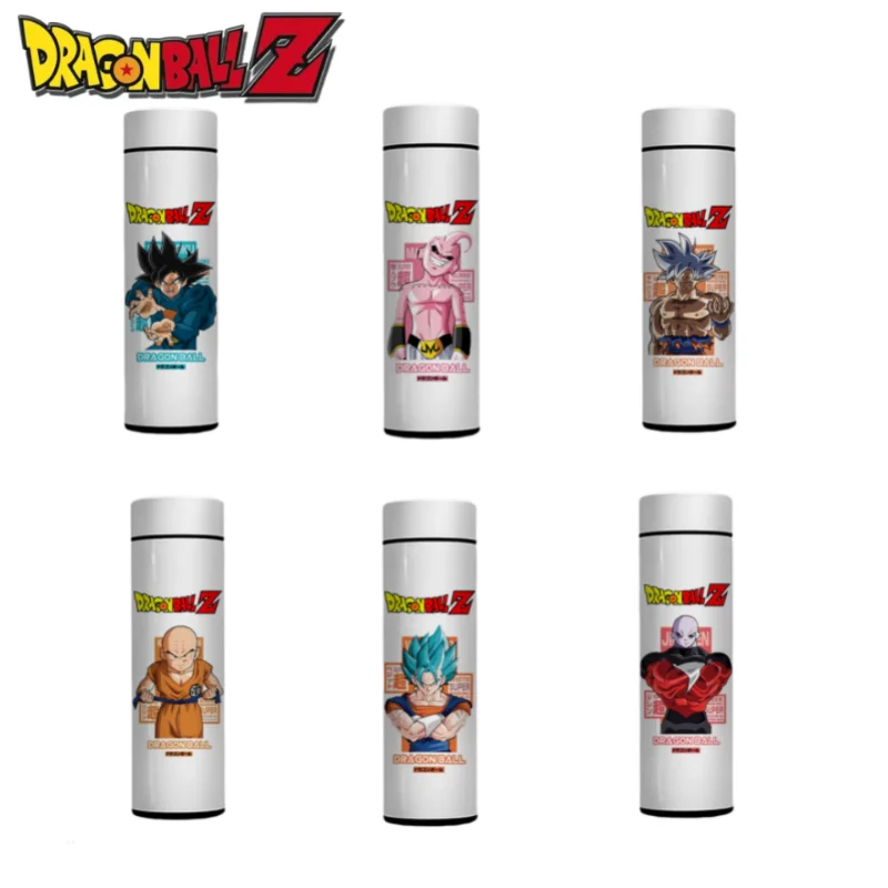 

Seven dragon ball cartoon Son Goku smart display temperature insulation cup simple stainless steel portable water cup anti-fall