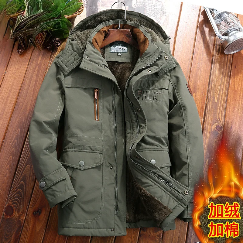 Winter Men's Jackets Cotton-padded Man Coats Loose Casual Thick Warm Parkas Men Clothes 6XL Cotton Jacket Chaquetas Hombre Lq675