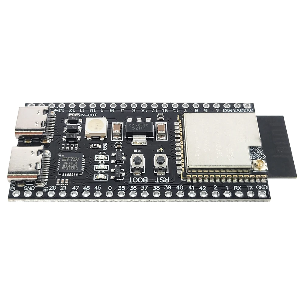 Фото Модуль Wi-Fi и Bluetooth 2.4G MCU ESP32-S3WROOM1 N16R8 44Pin Type-C, плата разработки ESP32-S3 с комплектом адаптеров расширения №2