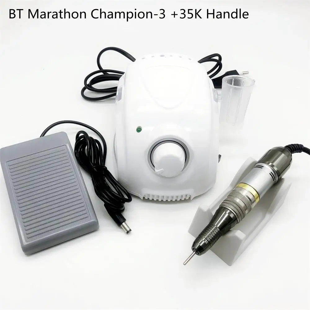 

65W BT Marathon Champion-3 Control Box High Quality Electric 35000rpm Handle Electric Nail Equipment Manicure Machine Nail Set