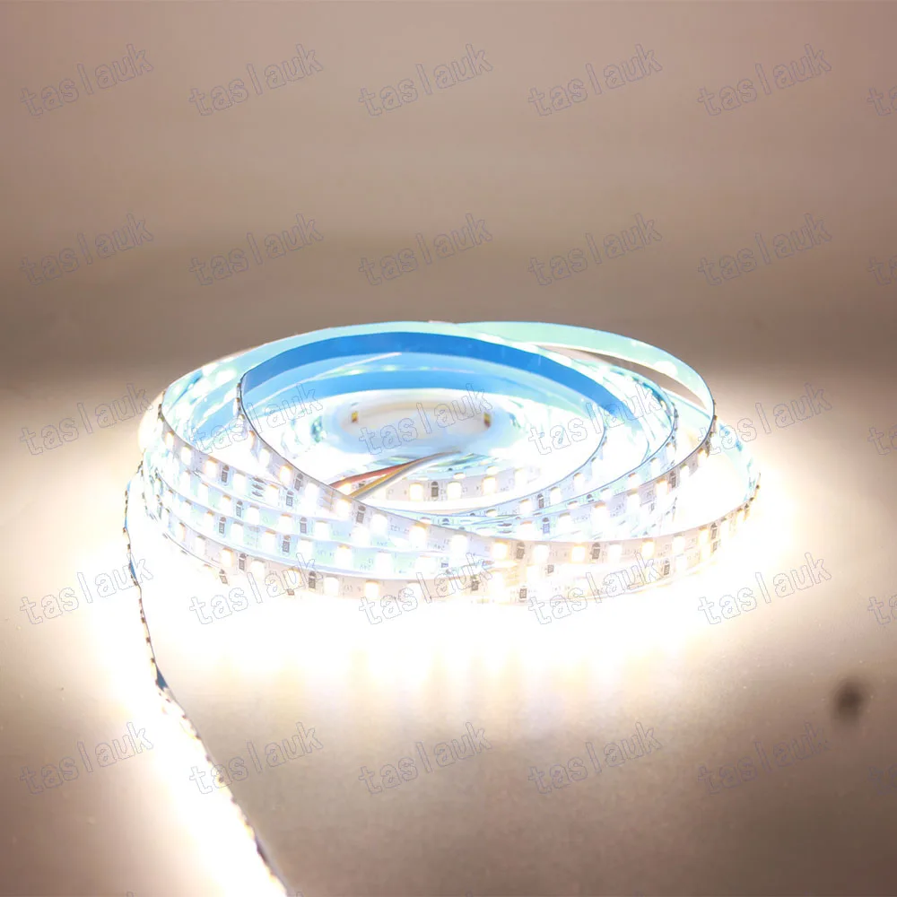 5M 2835 5mm 8mm 12mm CCT warm white  Dimmable LED Strip Light 12V 24v DC WW CW Color Temperature Adjustable Flexible Tape Ribbon images - 6