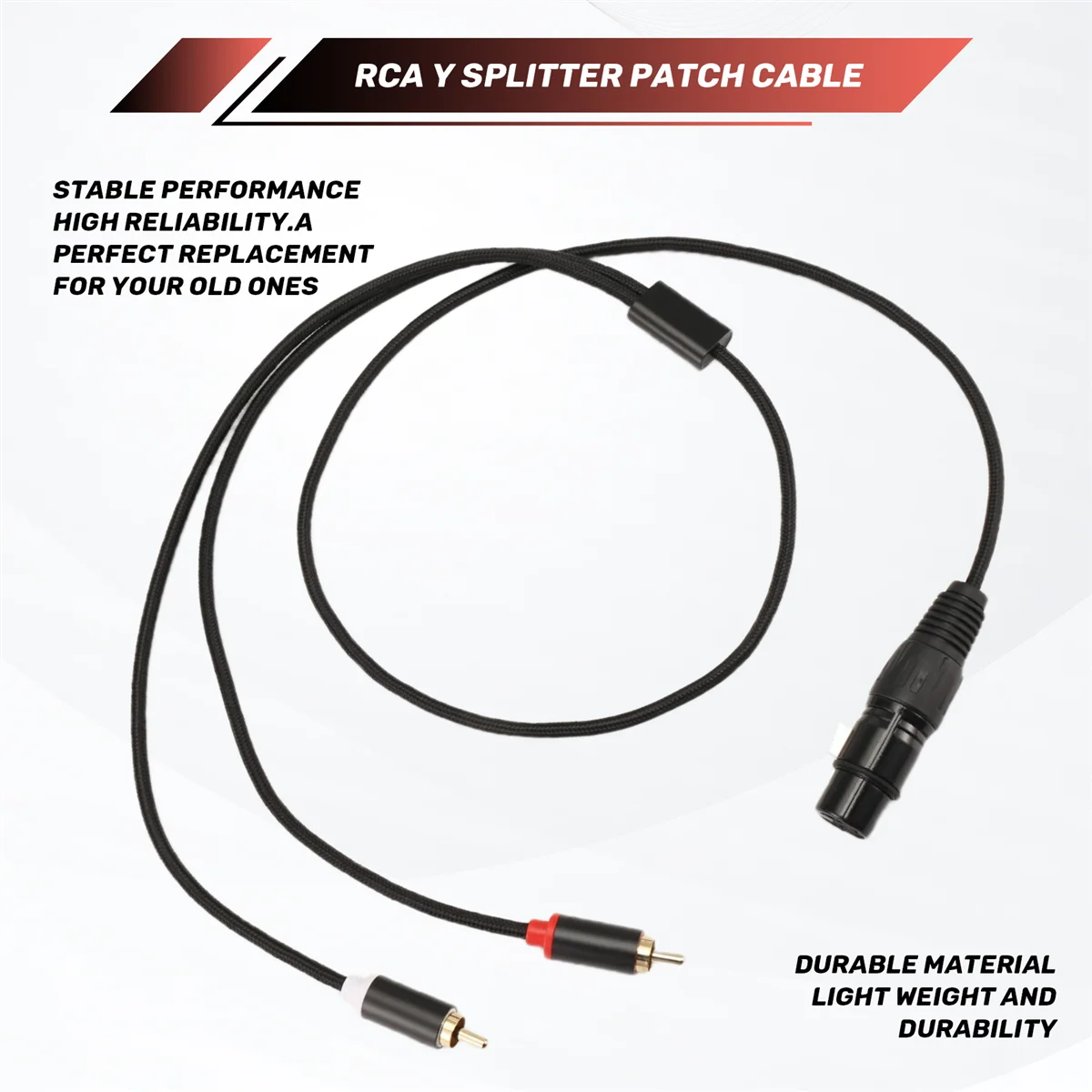 Фото Новый 3-контактный разветвитель XLR «мама» на двойной разъем RCA «папа» Y, аудиокабель усилителя микшера, соединительный кабель стереоаудио, 1 метр №5