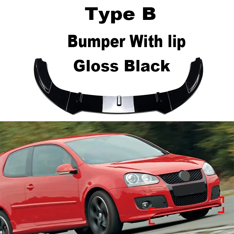 

Передний бампер для автомобиля, сплиттер для губ, диффузор, комплект для тела, спойлер, бампер, защитные детали для VW Golf 5 Golf MK5 GTI Jetta MK5 GLI