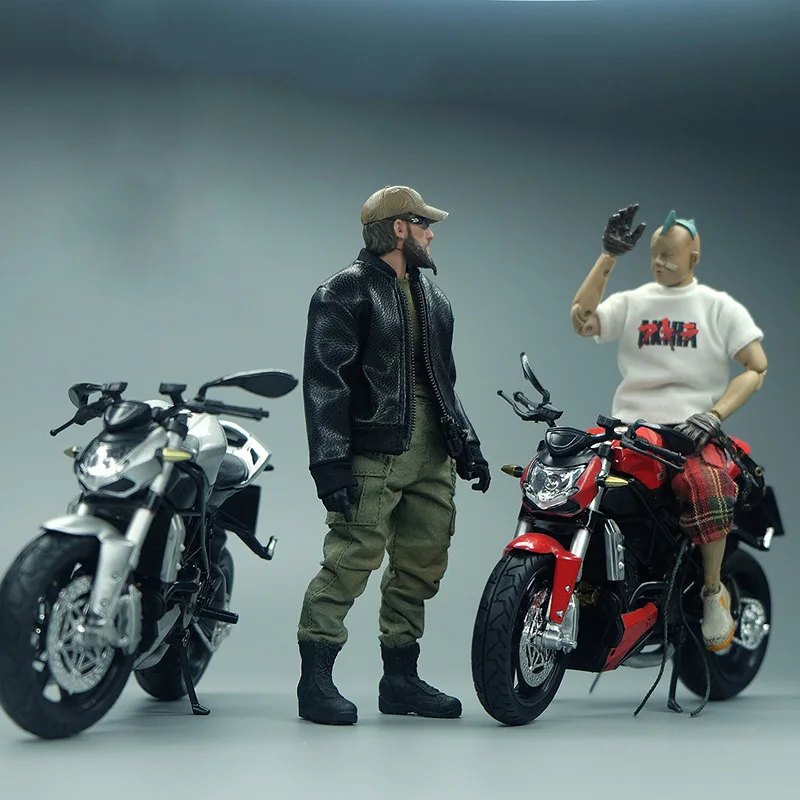 

1/12 Scale Motorcycle Soldier Accessory Model Toy For Action Figure Model Sports Toy Collection Gifts