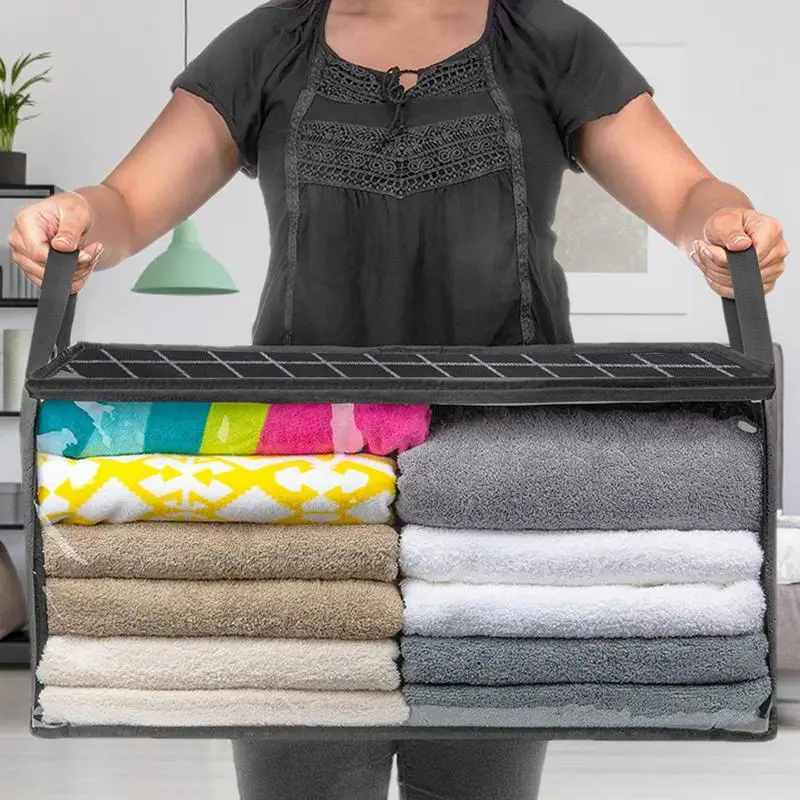 

Портативный органайзер для одежды и одеял, складная вместительная сумка для хранения одеял с ручками, влагостойкий шкаф-Органайзер