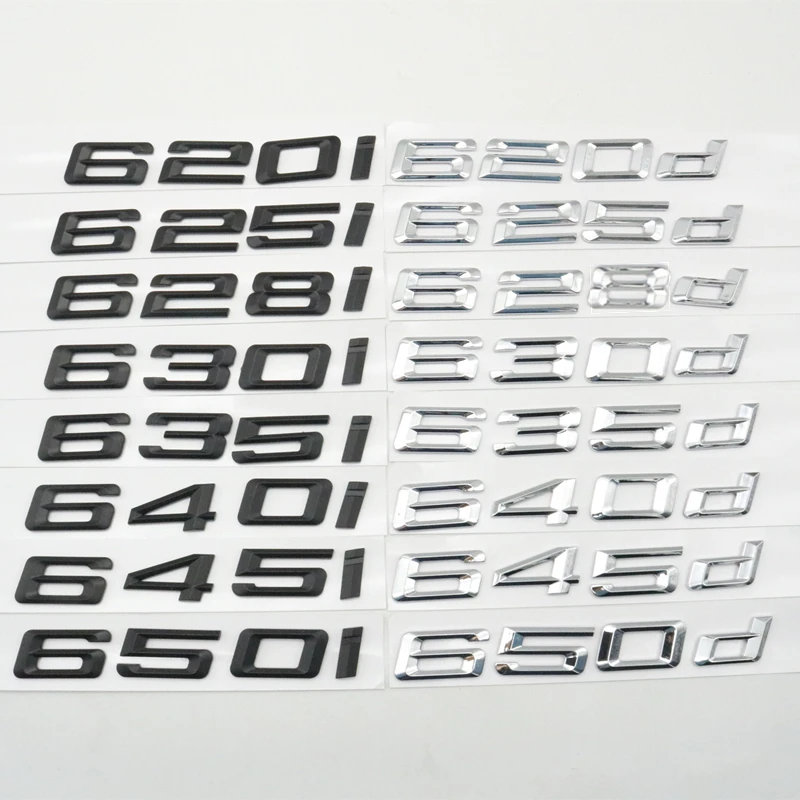 

Glossy Black Trunk Emblem Badge Logo For BMW 6 Series E63 E64 F12 F13 630i 635i 640i 645i 650i 620d 630d 625d 628d 635d 640d