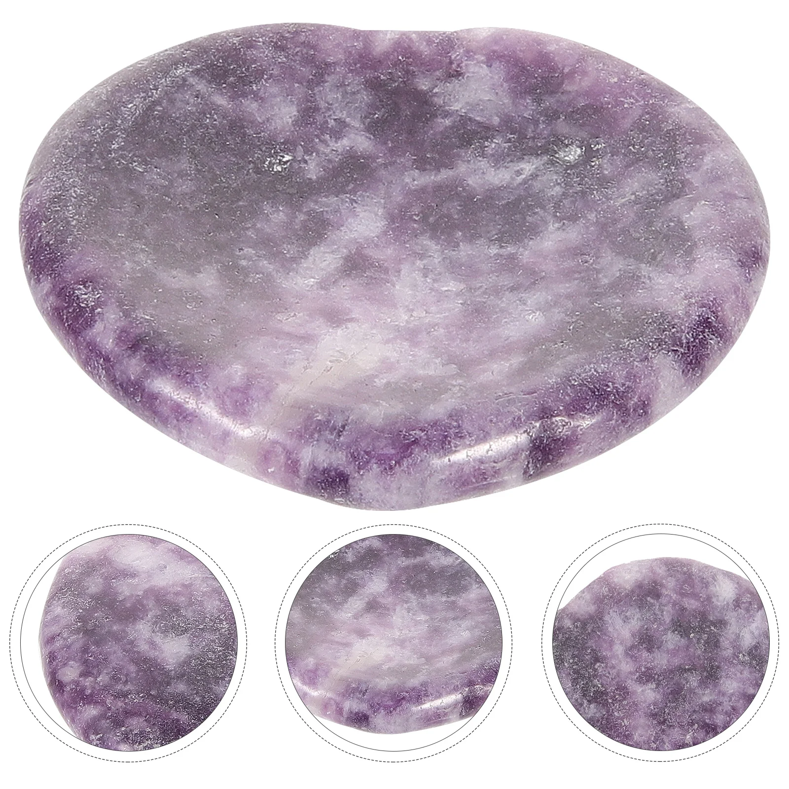 

Anxiety Massage Stone Relief Worry Finger Scraping Plate Mini Crystal Thumb Relaxing