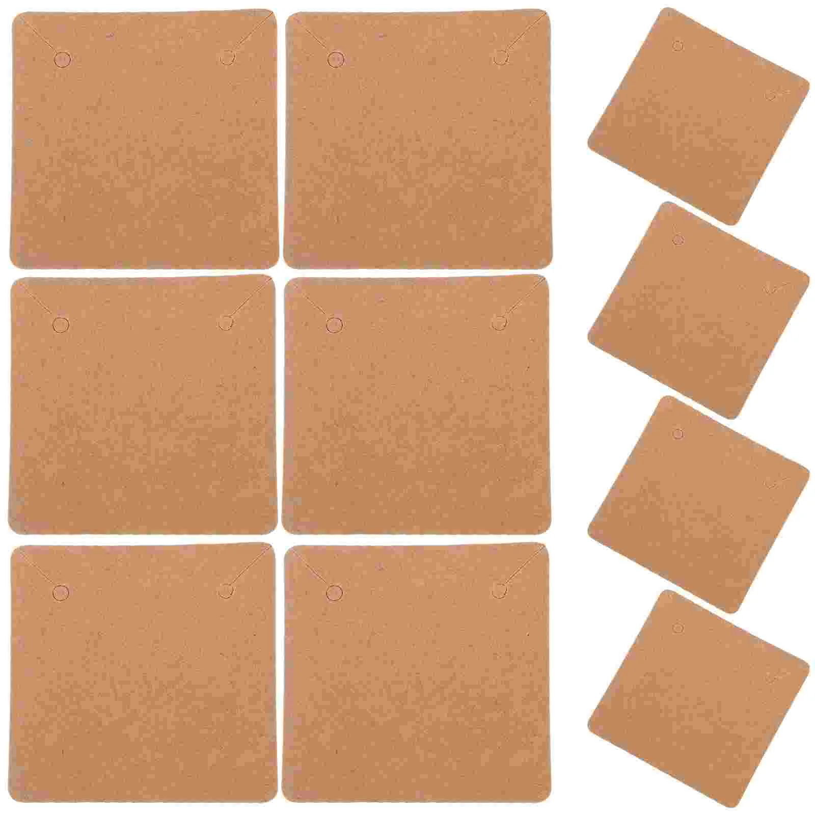

50 Pcs Jewelry Card Earring Wrapping Necklace Cards Displaying Jewels Holder Kraft Paper Cardboard Jewellery