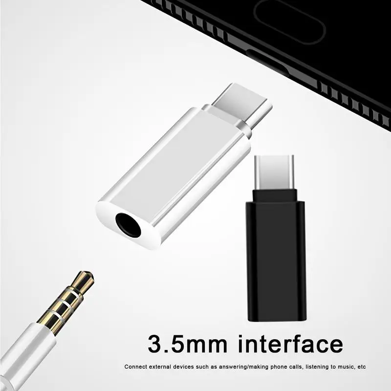 

To 3.5mm Adapter Type-C 3 5 Jack Audio Cable Cable Adapter USB Type C To Mini Jack 3.5mm Cable For Earphone