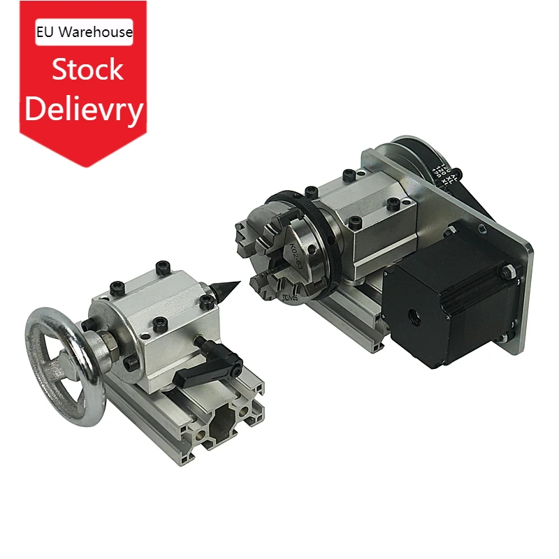 

Center Height 51mm Rotary Axis A with Chuck for Diy Cnc Router Wood Milling Machine