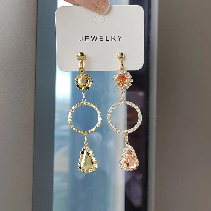 

Длинные Стильные серьги с кисточками для женщин, роскошный дизайн, блестящие висячие серьги с кристаллами, ювелирные изделия, аксессуары, свадебные подарки