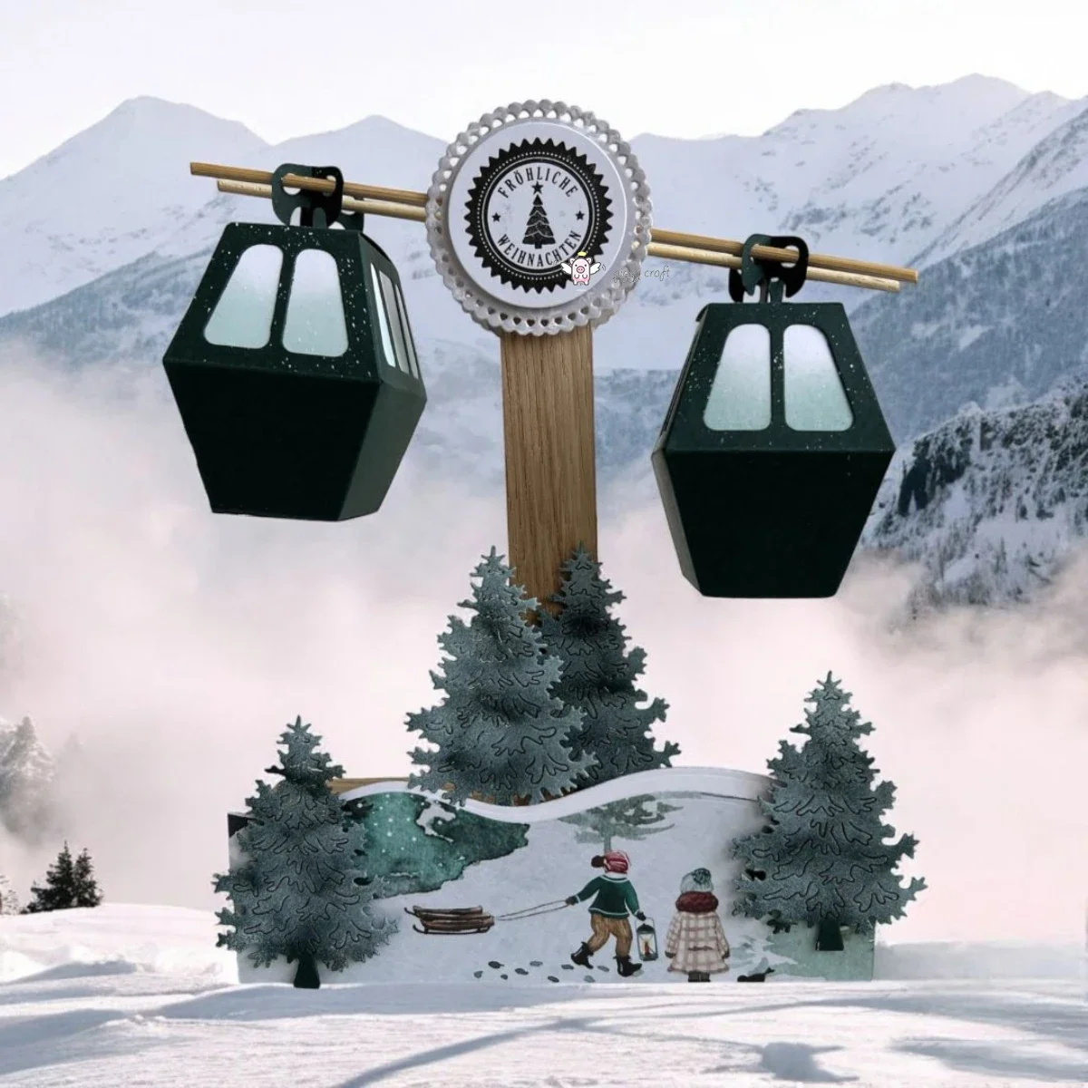 Новый ремесленный металлический режущий штамп пресс-форма телеферное украшение