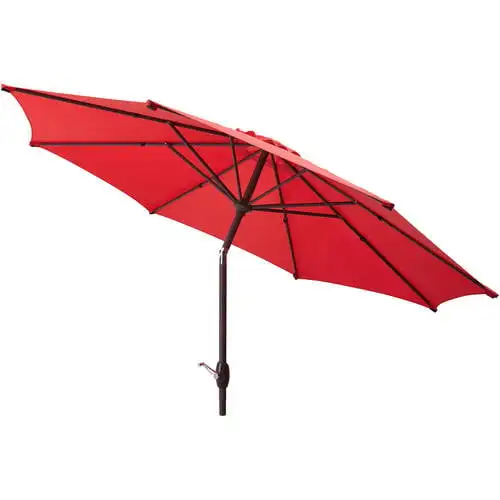 9' Outdoor Tilt Market Patio Umbrella- Red