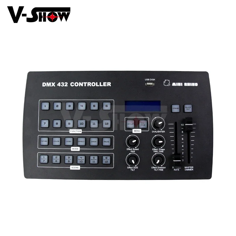 Фото Программируемый контроллер DMX 532 VSHOW C432 432 CH DMX-консоль для контроллера освещения DMX с подвижной головкой, сценический светильник №2