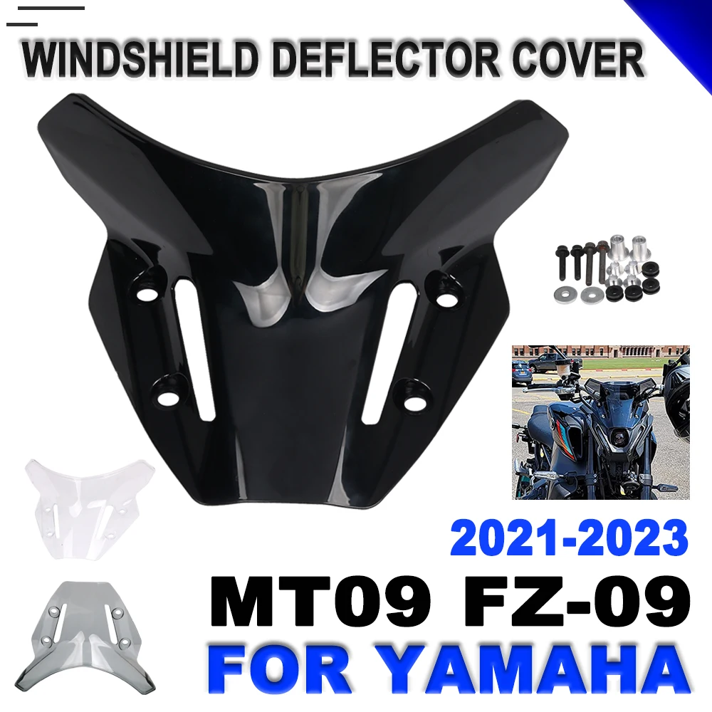 

MT09 Motorcycle Accessories Sport Touring Windshield WindScreen Wind Deflector For YAMAHA MT-09 FZ-09 FZ09 MT 09 2021 2022 2023