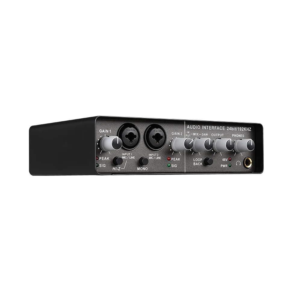 

NEW New Teyun Q-24 Audio Interface 2 in 4 out Sound Card with Monitoring Electric Guitar Live Recording Professional Sound Card