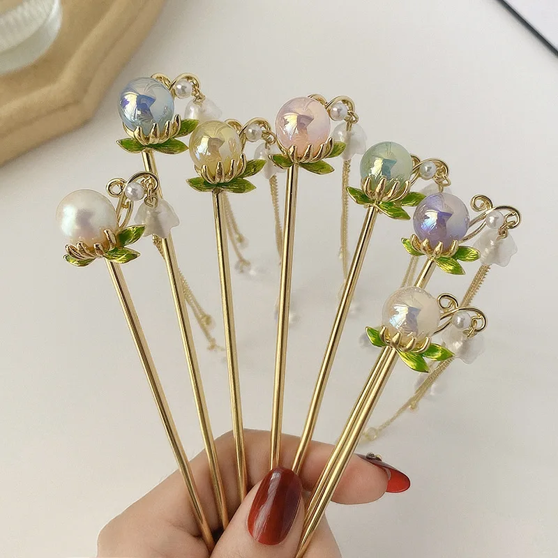 

Шпилька для волос в античном стиле с подвеской в виде русалки