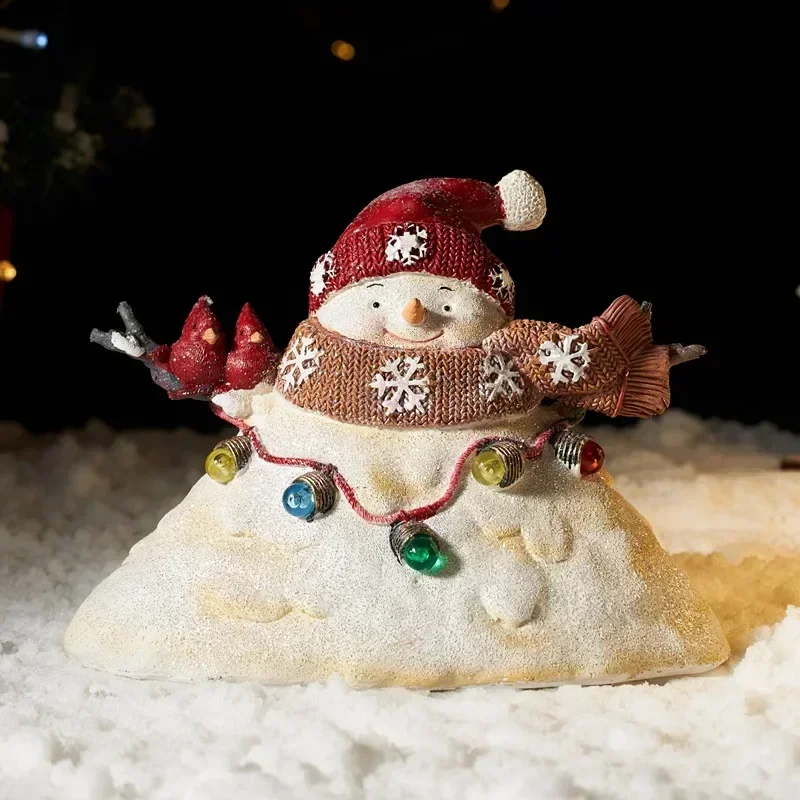 Vilead искусственные фигурки внутреннее Рождественское украшение со светодиодной