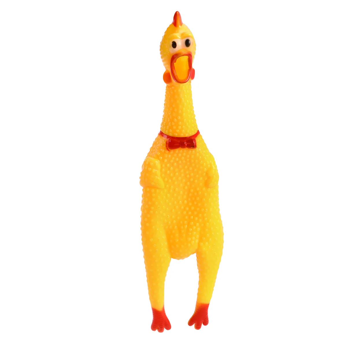 

Chickenrubber Screaming Dogshrilling Shrieking Squeaky Chickens 34Cm Squeaking Funnyanimal Squawkingyellow Prank Unspeakable