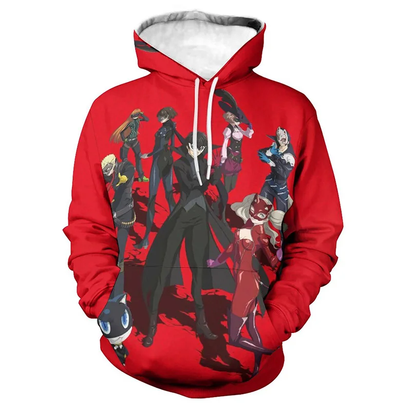

Game Persona 5 Joker P5s Hoodies For Men Women Cool Long Sleeve Hoodie 3D Print Casual Sweatshirts Boy Pullover Streetwear Tops