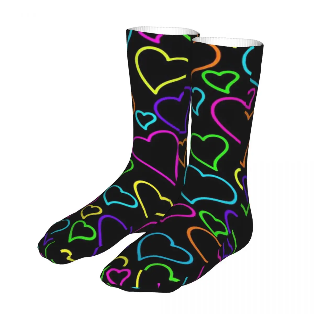 

Female Cycling Heart Socks Cotton Compression Love Woman Sock