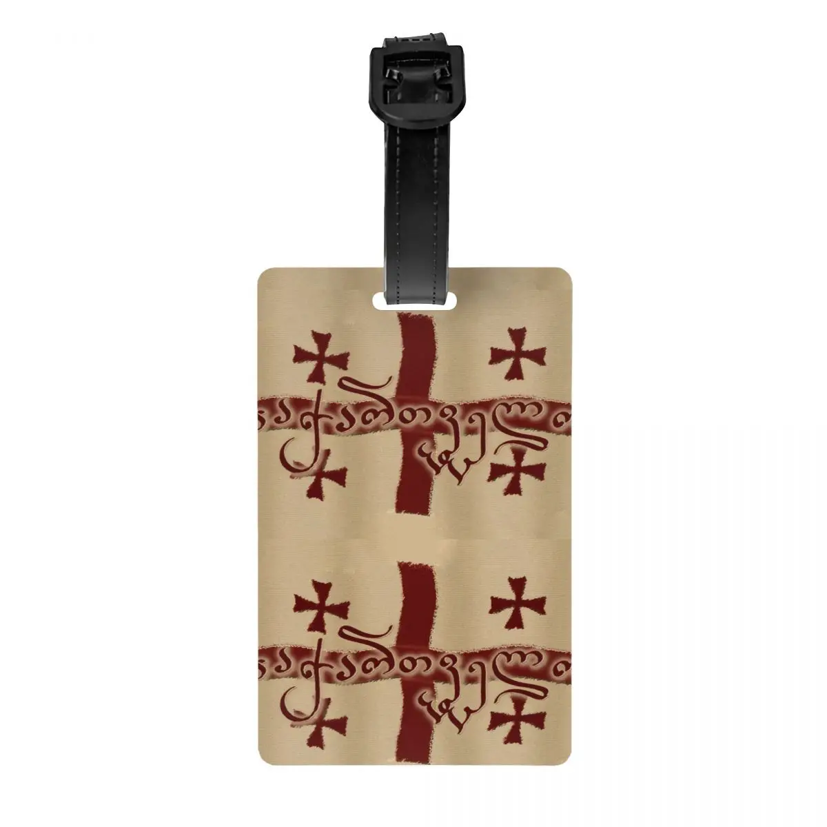 Багажная бирка с гербом Республики Джорджия именной карточкой грузинская