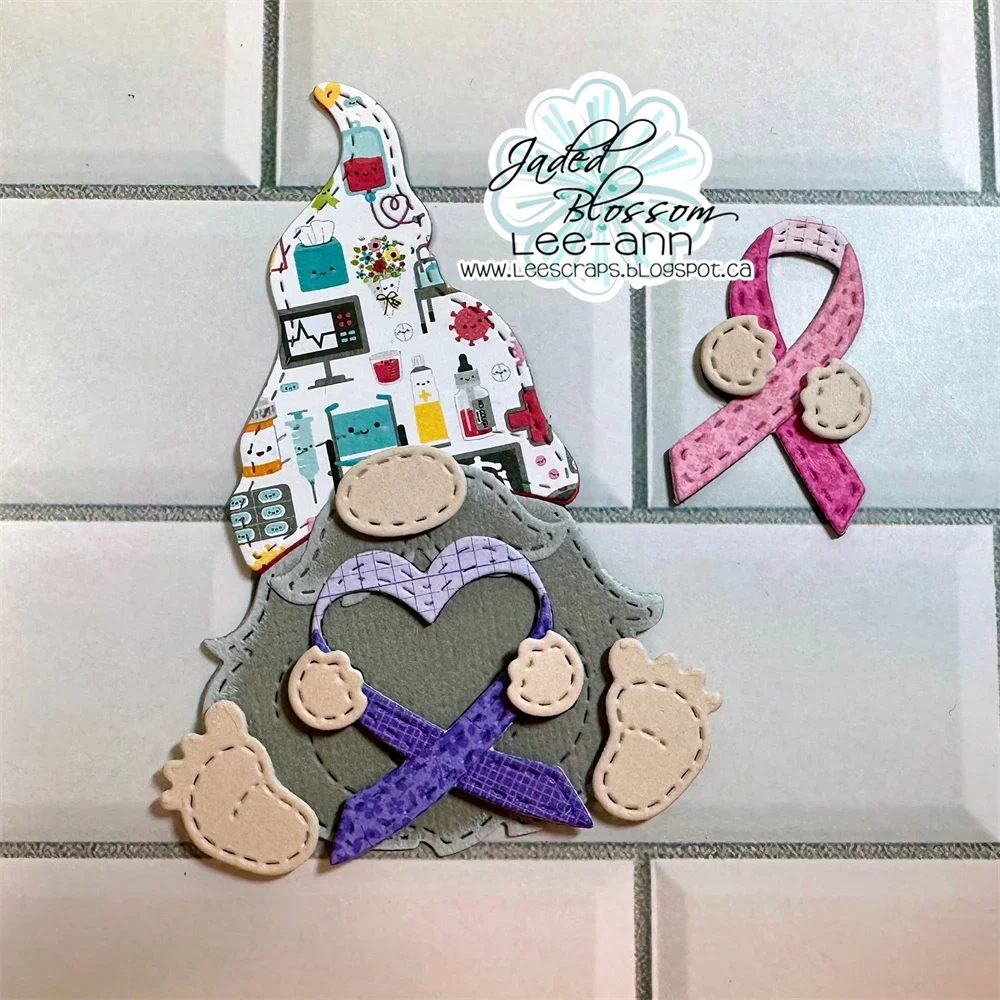 Гном медицинское украшение кластерный штамп новый металлический трафарет для