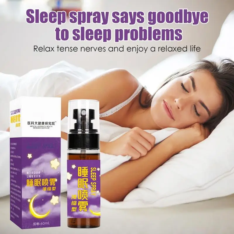 

60ml yoga Pillow Spray Aromatherapy Linen Mist & Room Spray Calming With Oud Agarwood Oil For Relaxation & Sleep Help Stres
