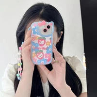 colorful flower hello kitty bracelet apple 11 hello kitty for iphone1213pro max phone case xs max drop resistant xr