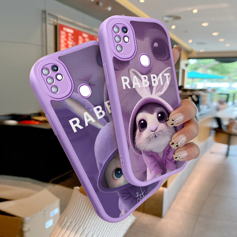 

Case for Infinix Hot 10 10S NFC Lite 10T 11 11S 9 Pro Play Note8 Smart 5 6 Tecno Camon 15 Air 16 S Spark 5 Pro Large Eyed Rabbit