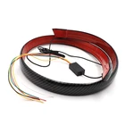 Универсальная Многофункциональная светодиодсветодиодный лента из углеродного волокна, 120 см, внешний Автомобильный задний спойлер, сигнал поворота, стоп-сигнал