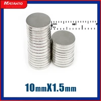 2050100200300500pcs 10x1 5 small round rare earth magnets magnet 10x1 5mm n35 permanent neodymium magnets disc 101 5 mm