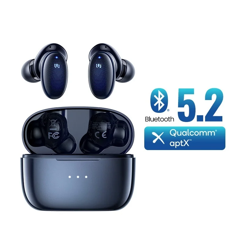 

New HiTune X5 TWS Wireless Earbuds Bluetooth 5.2 Headphones Qualcomm QCC3040 aptX Codec TWS Headphone Wireless