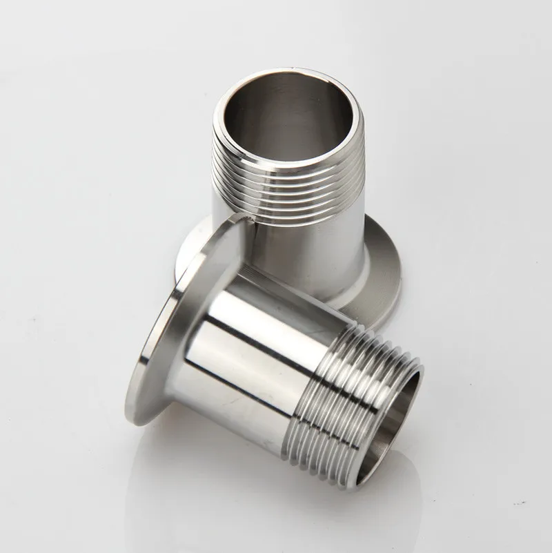 

DN8 -DN50 BSP Sanitary Stainless Steel 304 Tri Clamp Male Threaded Pipe Fitting Adapter l SS304 Sanitary Male Threaded Ferrule