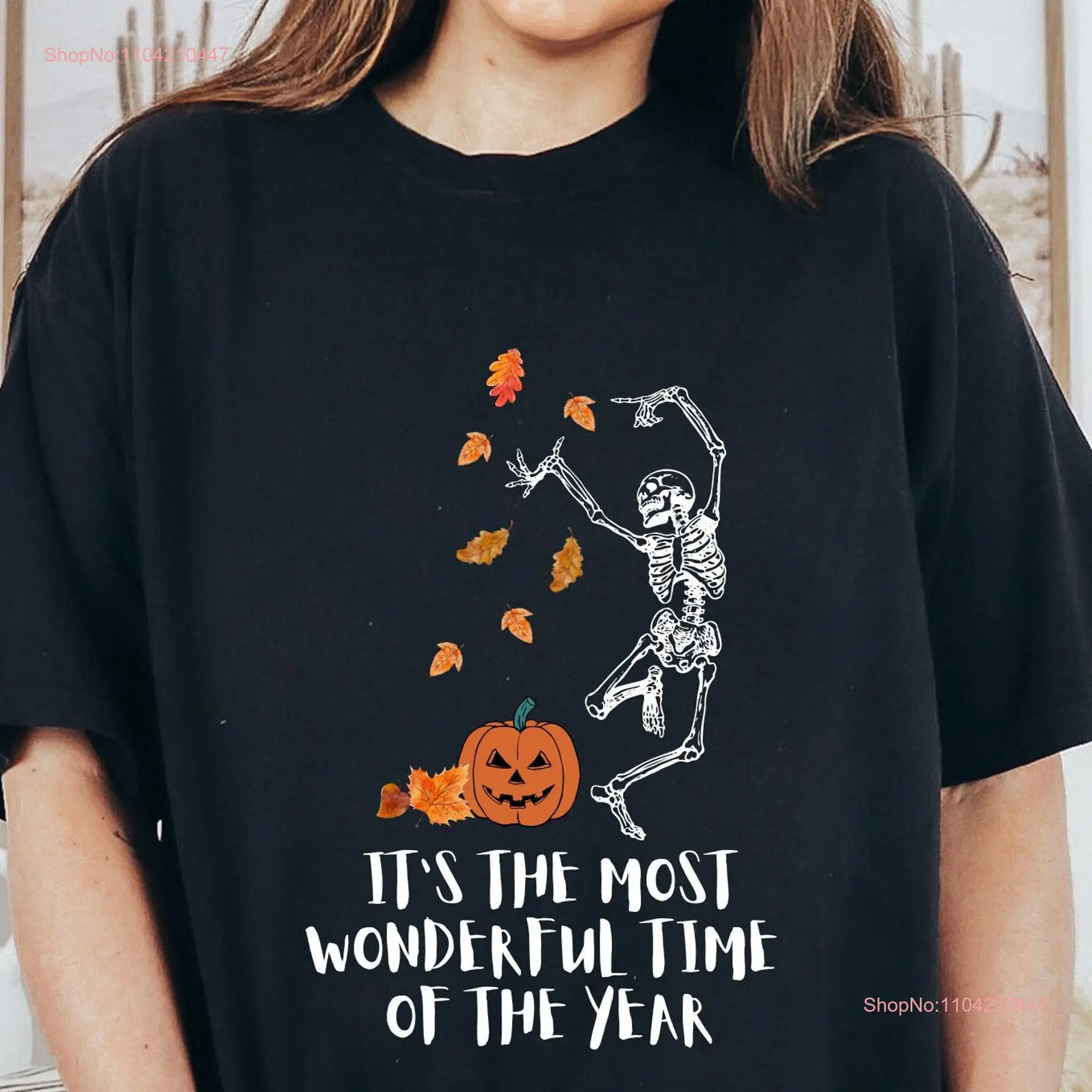 Комфортные цвета футболка Это самый чудесный час года жуткий сезон танцующий