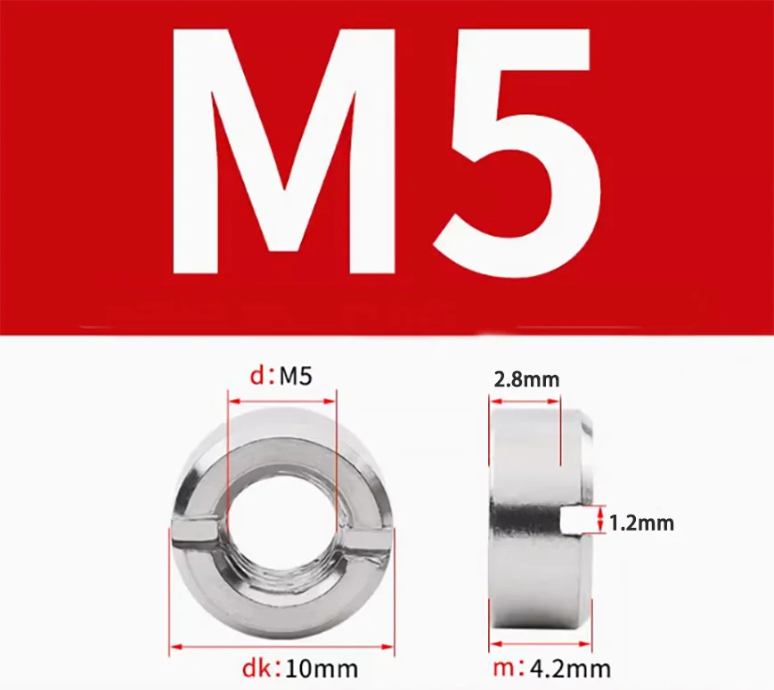 

Круглая гайка с прорезями из нержавеющей стали 304, M3M4M5M6M8M10M12