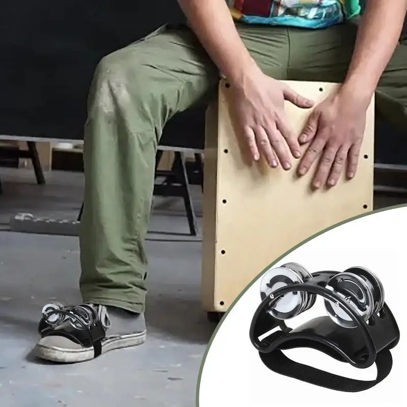 ka perkusyjna stóp tamburyn perkusja z dzwoneczkami ze stali nierdzewnej stopka na imprezę taneczną