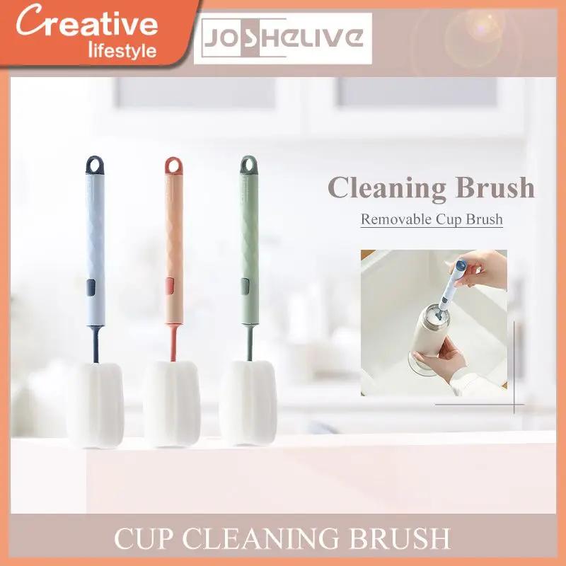 

1pcs Removable Sponge Cup Brush Simple Sponge Cup Bottle Brush Water Bottle Cleaner Brush Portable Sponge Cleaning Brushes