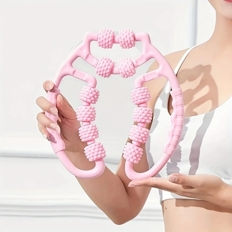 12-колесный массажный ролик для тренировки мышц ног фитнеса талии йоги