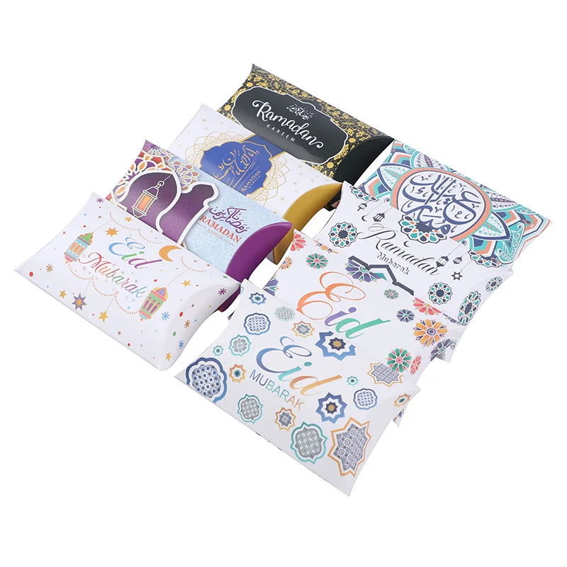 10 Stücke Ид Мубарак Початковая коробка Рамадан Sü Baş Прекрасное печенье Verpackung Ramadan