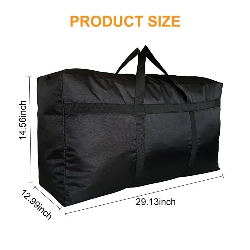 110L Extra Large Moving Bag Travel Luggage Bag Foldable Waterproof Storage Bag Double Zipper and Strong Handle Moving Available