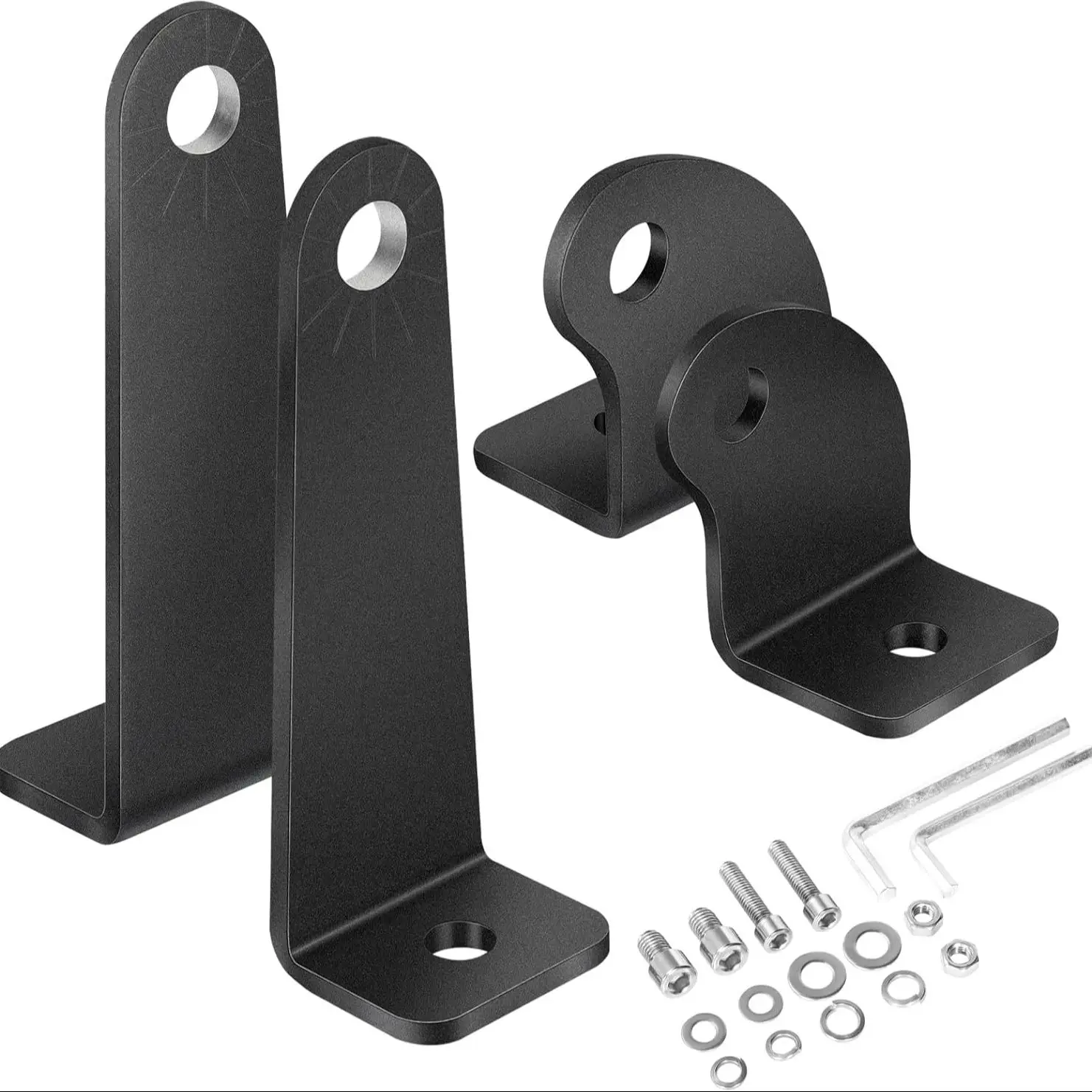 

Монтажный кронштейн для крепления световой панели, универсальный комплект боковых кронштейнов из 4 шт. для однорядного светодиодного светильника для грузовика, квадроцикла, UTV