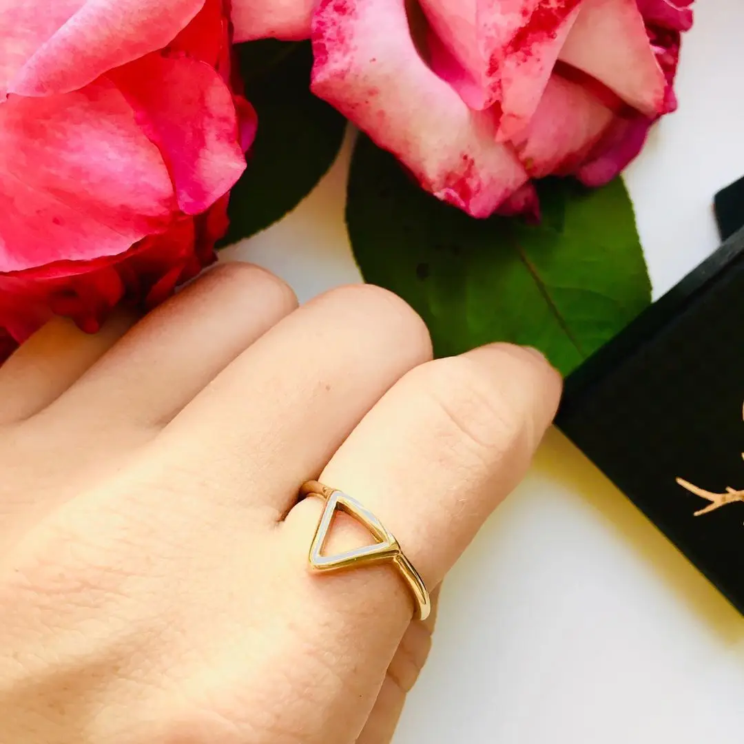 

Orazio Women's Stainless Steel Rings New In Vintage 14k Gold Aesthetic Fidget Ring Waterproof Beautiful Premium Summer Jewelry