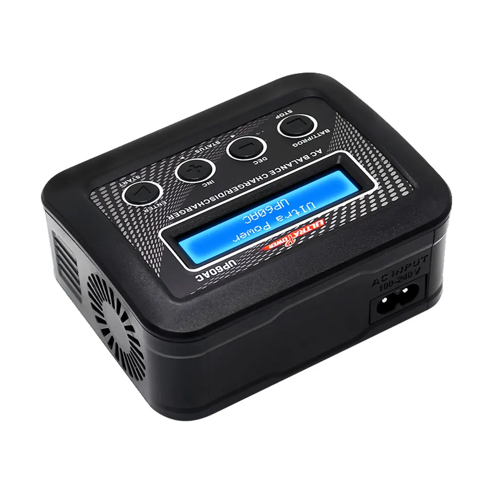 

Ultra Power Technology UP60 Digital Display 60W Smart AC Battery Charger for LiPO / LiFe / Li-ion / LiHV / NiCd / NiMH RC Model