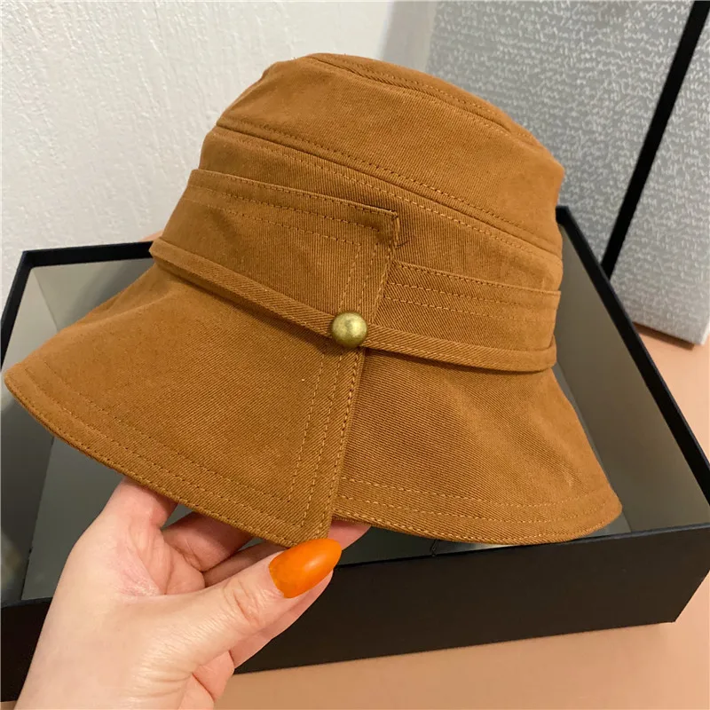 

Весенняя модная Рыбацкая шляпа Женская японская Ретро нестандартная раздельная женская шляпа летняя Солнцезащитная пляжная шляпа YF0633