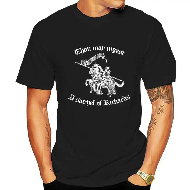 

Мужская футболка с надписью «You May Ingest A Satchel Of Richards Eat A Bag Of Dicks», женская футболка