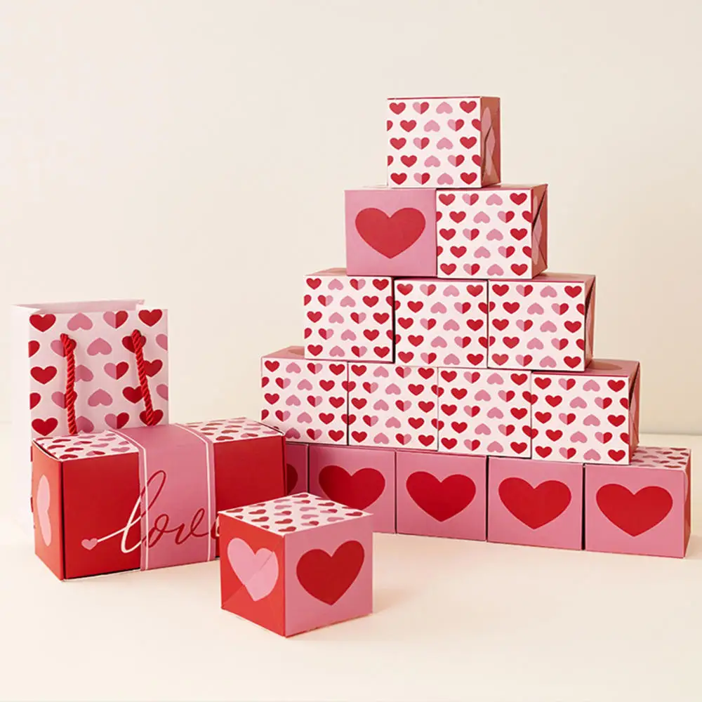 Valentine's Day Diy Folding Paper Box Money Pop Up Birthday Party Surprise Bounce Box Explosions Gift Box Set